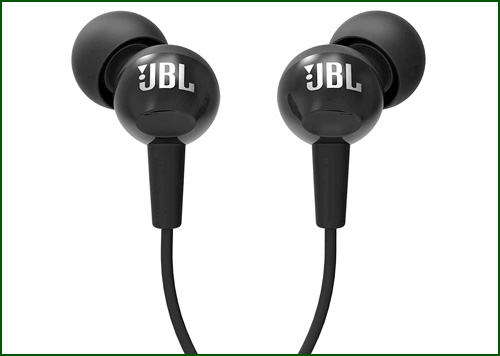 JBL C100SI In-Ear Deep Bass Headphones with Mic 