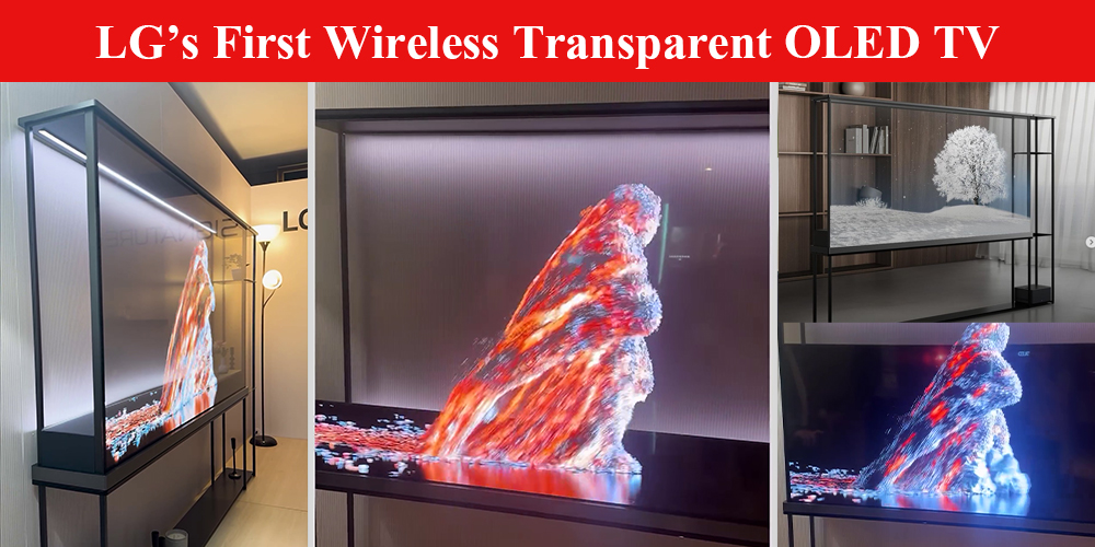 LG announced the first wireless transparent OLED TV